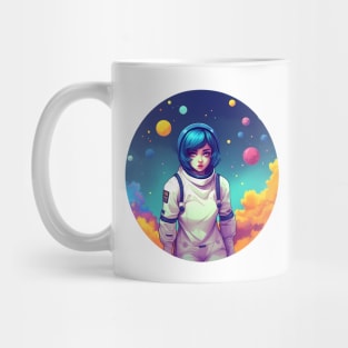 Anime character girl in space suit Mug